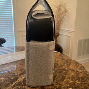 NWT Charcoal Coach Wine Carrier in Signature Canvas and Leather